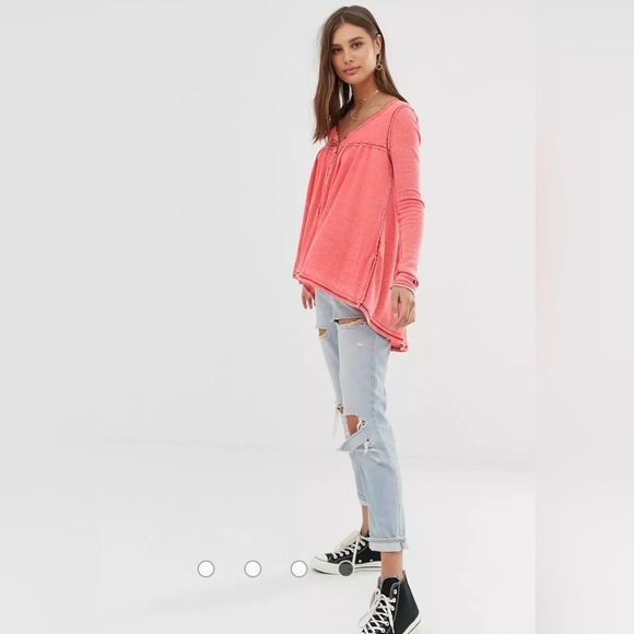 FP~ Kai Relaxed Henley Top - Picture 4 of 10